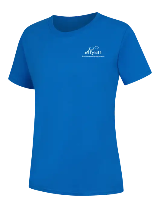 Womens Royal Blue Core Blend Tee w/Eliyan Logo 