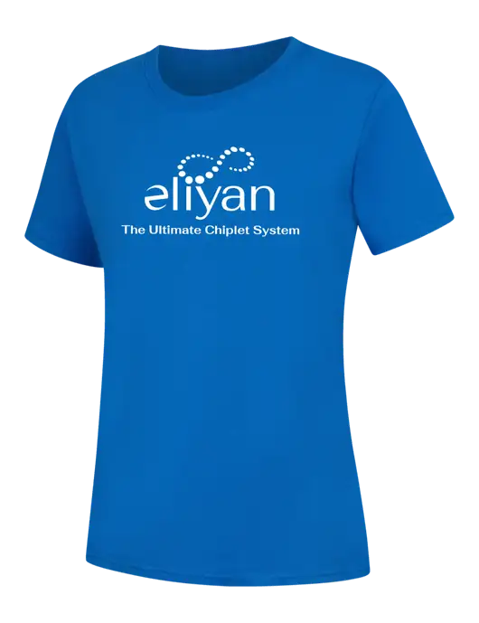 Womens Royal Blue Core Blend Tee w/Eliyan Logo 