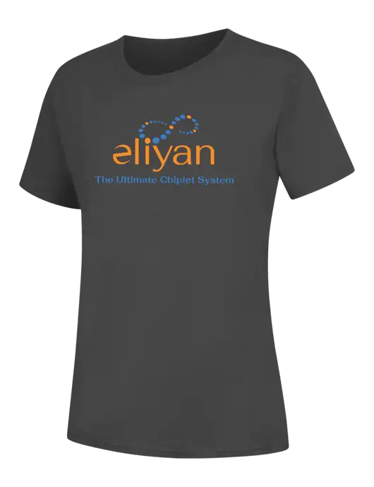 Womens Charcoal Core Blend Tee w/Eliyan Logo 