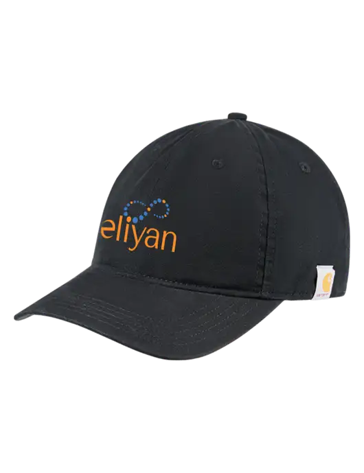 Carhartt Black Cotton Canvas Cap w/Eliyan Logo 