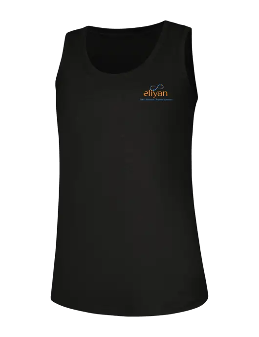 Womens Black Perfect Tri Racerback Tank w/Eliyan Logo 