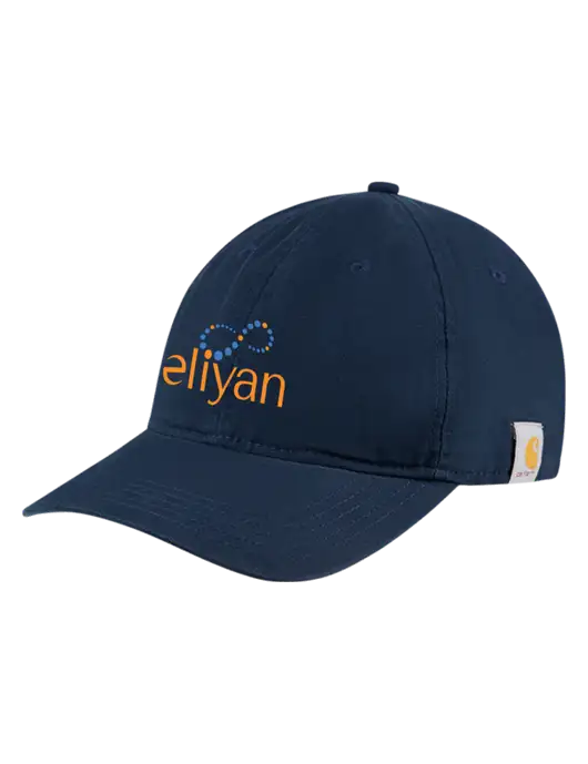 Carhartt Navy Cotton Canvas Cap w/Eliyan Logo 