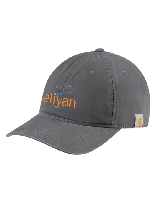 Carhartt Dark Grey Cotton Canvas Cap w/Eliyan Logo 