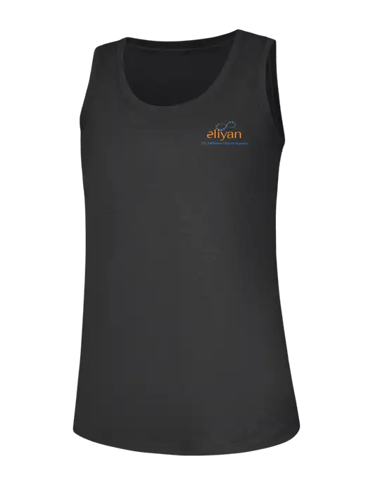Womens Black Frost Perfect Tri Racerback Tank w/Eliyan Logo 