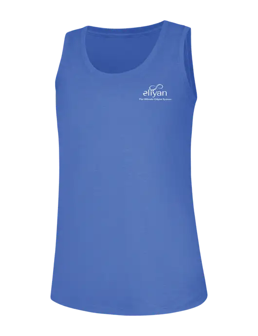 Womens Royal Frost Perfect Tri Racerback Tank w/Eliyan Logo 